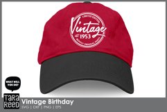 Vintage birthday - mostly original parts hat made with Vintage Birthday Quote Bundle