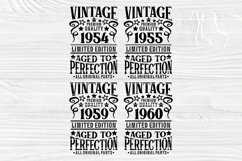 Vintage Birthday SVG, 1941-1960 Birthday Shirts Cut Files Product Image 6