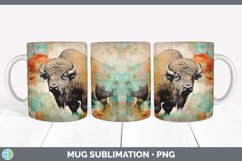 GorgeousDecoupage Bisons Mug Wrap design.