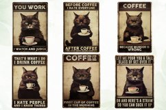 Vintage Black Cat Sublimation Clipart Product Image 3