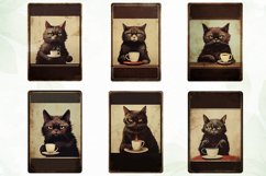 Vintage Black Cat Sublimation Clipart Product Image 2