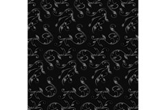 Vintage black ornamental floral background Product Image 1