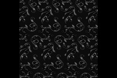 Vintage black ornamental floral background Product Image 2