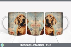 GorgeousDecoupage Bloodhounds Mug Wrap design.