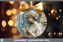 GorgeousVintage Blue Christmas Ornament design.
