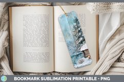 GorgeousVintage Blue Christmas Bookmark design.