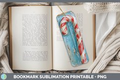 GorgeousVintage Blue Christmas Bookmark design.