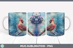 GorgeousVintage Blue Christmas Mug Wrap design.