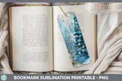 GorgeousVintage Blue Christmas Bookmark design.