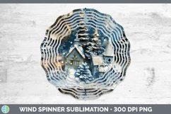 GorgeousVintage Blue Christmas Wind Spinner design.