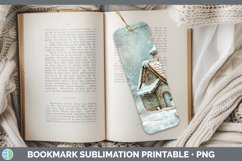 GorgeousVintage Blue Christmas Bookmark design.