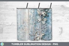 GorgeousVintage Blue Christmas Tumbler design.