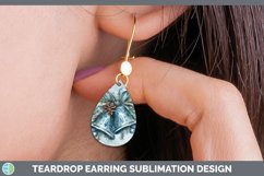 GorgeousVintage Blue Christmas Teardrop Earrings design.