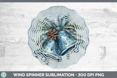 GorgeousVintage Blue Christmas Wind Spinner design.