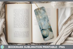 GorgeousVintage Blue Christmas Bookmark design.