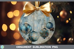 GorgeousVintage Blue Christmas Ornament design.