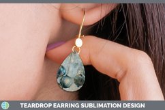 GorgeousVintage Blue Christmas Teardrop Earrings design.
