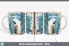 GorgeousVintage Blue Christmas Mug Wrap design.