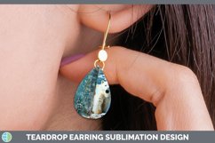 GorgeousVintage Blue Christmas Teardrop Earrings design.