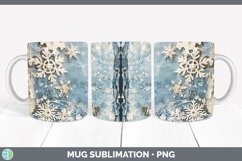 GorgeousVintage Blue Christmas Mug Wrap design.