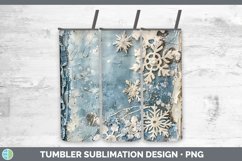 GorgeousVintage Blue Christmas Tumbler design.