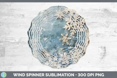 GorgeousVintage Blue Christmas Wind Spinner design.