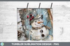 GorgeousVintage Blue Christmas Tumbler design.