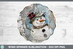 GorgeousVintage Blue Christmas Wind Spinner design.