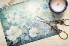 Vintage Blue Floral Papers Product Image 4