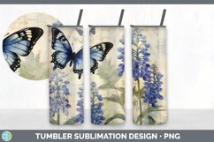 Bundle of six Decoupage Bluebonnets Tumbler designs.