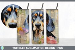 GorgeousDecoupage Bluetick Coonhounds Tumbler design.