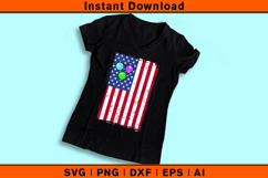 American Flag Bocce SVG | Patriotic Bocce Player Design Product Image 3