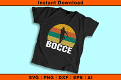 Retro Bocce SVG | Vintage 70’s Bocce Ball Player Design Product Image 2