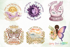 Vintage Boho Graphic PNG Clipart Product Image 4