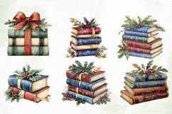 Vintage Book Christmas Sublimation PNG Product Image 3
