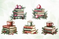 Vintage Book Christmas Sublimation PNG Product Image 2