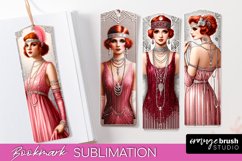 Vintage Bookmark Sublimation - Scrapbook Bookmarks 4 PNG Product Image 1