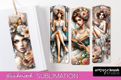 Vintage Bookmark Sublimation - Scrapbook Bookmarks 4 PNG Product Image 1