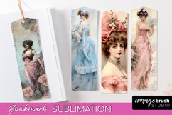 Vintage Bookmark Sublimation - Scrapbook Bookmarks 4 PNG Product Image 1