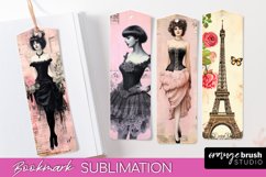 Vintage Bookmark Sublimation - Scrapbook Bookmarks 4 PNG Product Image 1