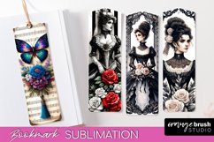 Vintage Bookmark Sublimation - Scrapbook Bookmarks 4 PNG Product Image 1