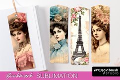 Vintage Bookmark Sublimation - Scrapbook Bookmarks 4 PNG Product Image 1