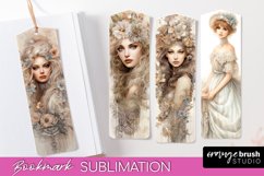 Vintage Bookmark Sublimation - Scrapbook Bookmarks 4 PNG Product Image 1