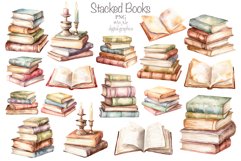 Vintage books clipart Product Image 1