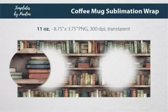 Old Book Photo Mug Wrap for 15 oz Cricut Mug sublimation