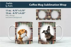 Old Book Photo Mug Wrap for 15 oz Cricut Mug sublimation