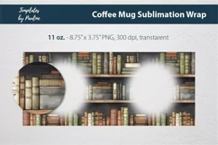 Old Book Photo Mug Wrap for Cricut Mug Sublimation