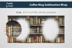 Old Book Photo Mug Wrap for Cricut Mug Sublimation