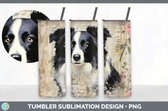 GorgeousDecoupage Border Collies Tumbler design.