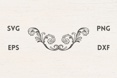 Vintage Leaves Divider SVG Product Image 1
